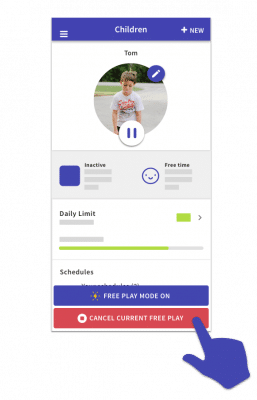 Cancel free play button