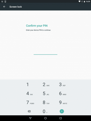 Screen lock Android